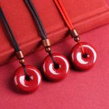 Натуральная природная руда, защитный амулет, пряжка, подвеска, цвета киновари, оптовые продажи