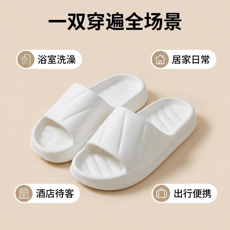 Eva Women's Slippers, Men's Sandals, Hotel Pool Beach Bathroom Indoor Slip-On Slippers, Non-Slip, Suitable for Market Stalls, Couples