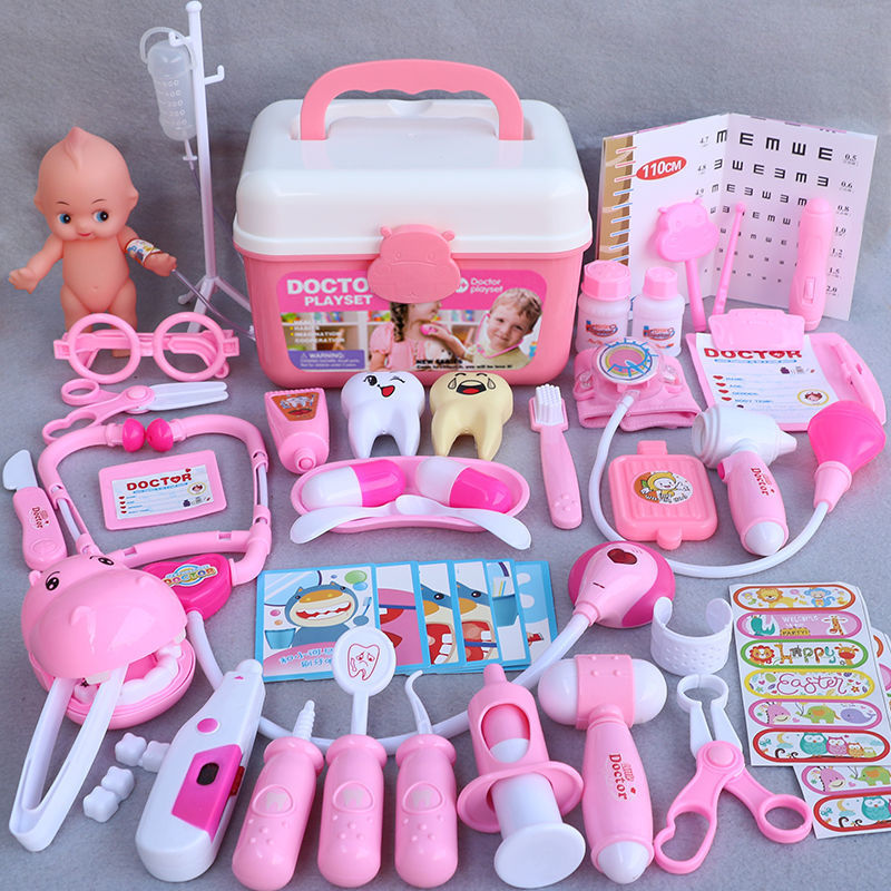 3-6歲兒童玩具兒童寶寶聽診器打針工具箱玩具套裝女孩男孩過家家