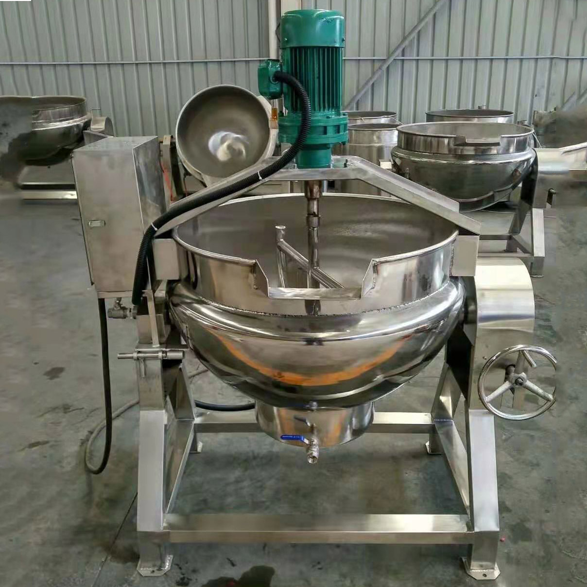 熟食卤煮电加热夹层锅 电加热不锈钢食品夹层锅 酱牛肉卤煮锅