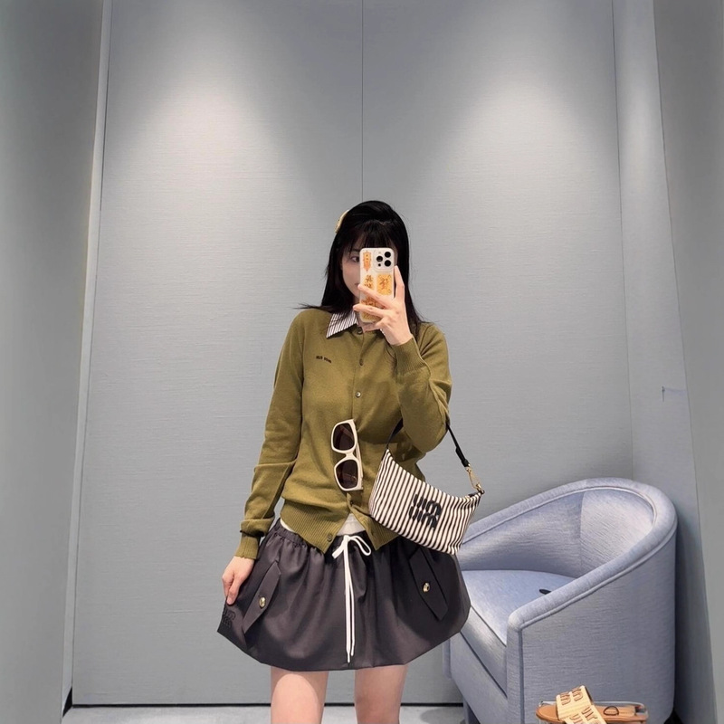 mi u 短裙贴布绣抽绳芭蕾半裙女25早秋8月新品时髦精女孩可叠穿|undefined