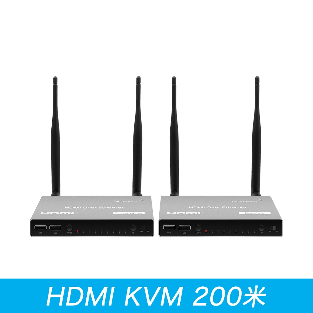 运作 HDMI беспроводной удлинитель 200м KVM WiFi беспроводная схема мышь клавиатура дистанционное управление расширение