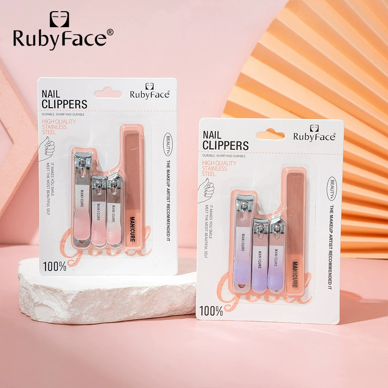 RUBYFACE спот моды кусающий нож для ногтей набор высокого качества из нержавеющей стали мульти-размер комбинации прочный острый трансграничный