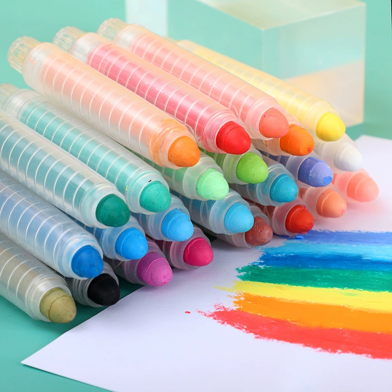 Water-soluble children's black chalk dust-free, 24 colors, training