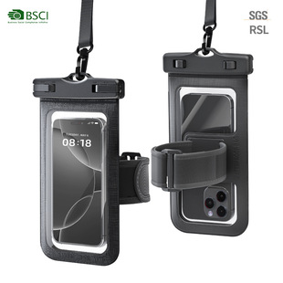 Arm Strap Mobile Phone Waterproof Bag with Touch Screen Waterproof Cover Mobile Phone Bag Sports Arm Bag Household Rafting and Cycling Waterproof Bag