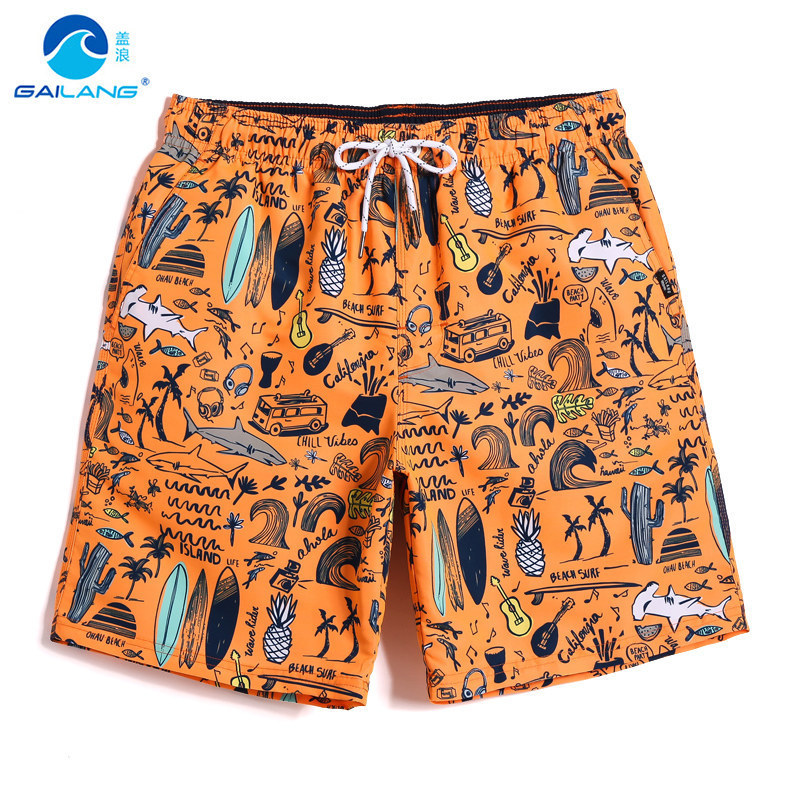 Men's Beach Shorts Quick-Dry Loose Fit Large Size Printed Seaside Vacation Swim Trunks with Lining Five-Point Shorts Men's Beach Shorts Quick-Dry Loose Fit Large Size Printed Seaside Vacation Swim Trunks with Lining Five-Point Shorts