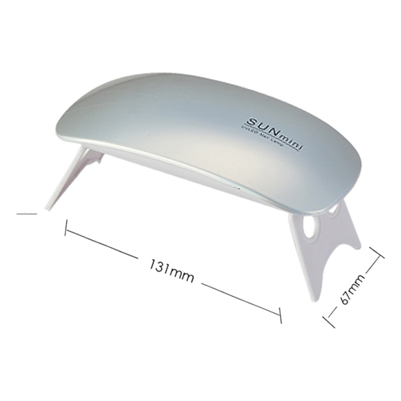 Luz de manicura portátil mini luz de fototerapia LED USB lámpara de manicura de mano plegable mini lámpara de parrilla de manicura al por mayor