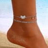 Beach ankle bracelet heart-shaped, suitable for import, European style