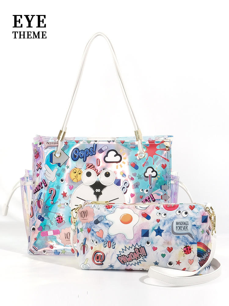 Verano de color especial tendencia de gelatina lindo bolso de hombro para mujeres bolso de almacenamiento práctico TPU cambio de color 2603 #