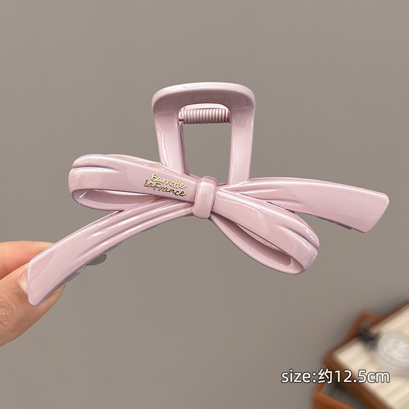 韩系可爱卡通蝴蝶结发夹女后脑勺盘发抓夹大号高级感百搭发卡发饰|undefined