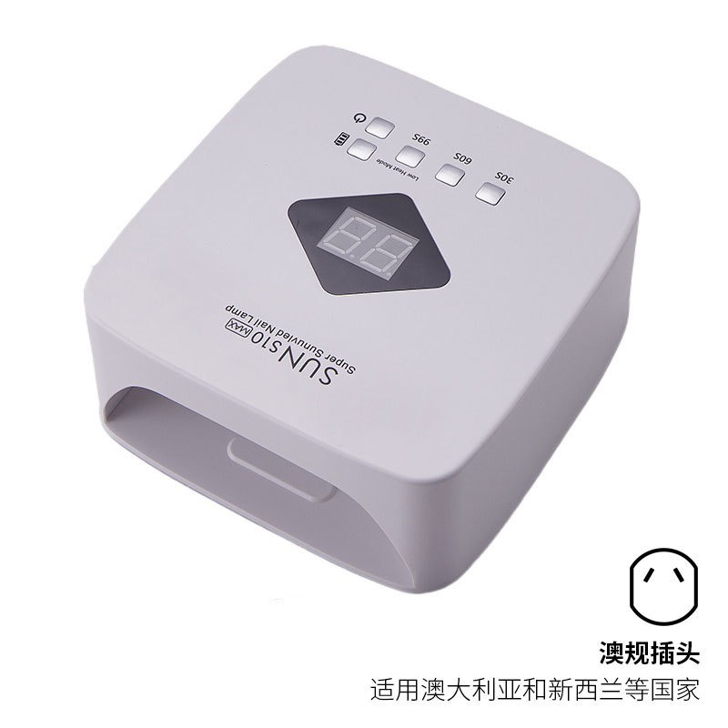 Lámpara de manicura transfronteriza 120W alta potencia almacenamiento de manicura luz de terapia de luz gran espacio mano y pie doble uso manicura luz horneada al por mayor