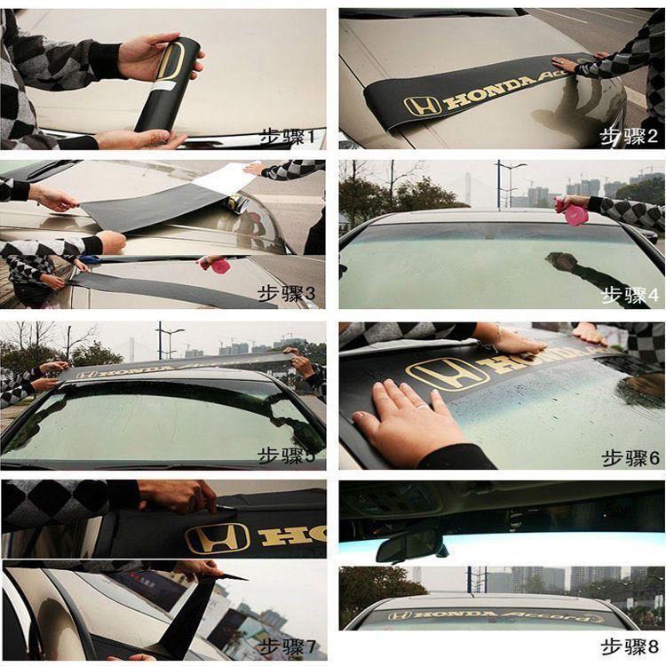 Tricycle Sunshade Front Shield, Electric Vehicle Four-Wheel Vehicle Sunshade and Light-Blocking Stickers, Front and Rear Glass Cartoon Sunshade Decorative Stickers