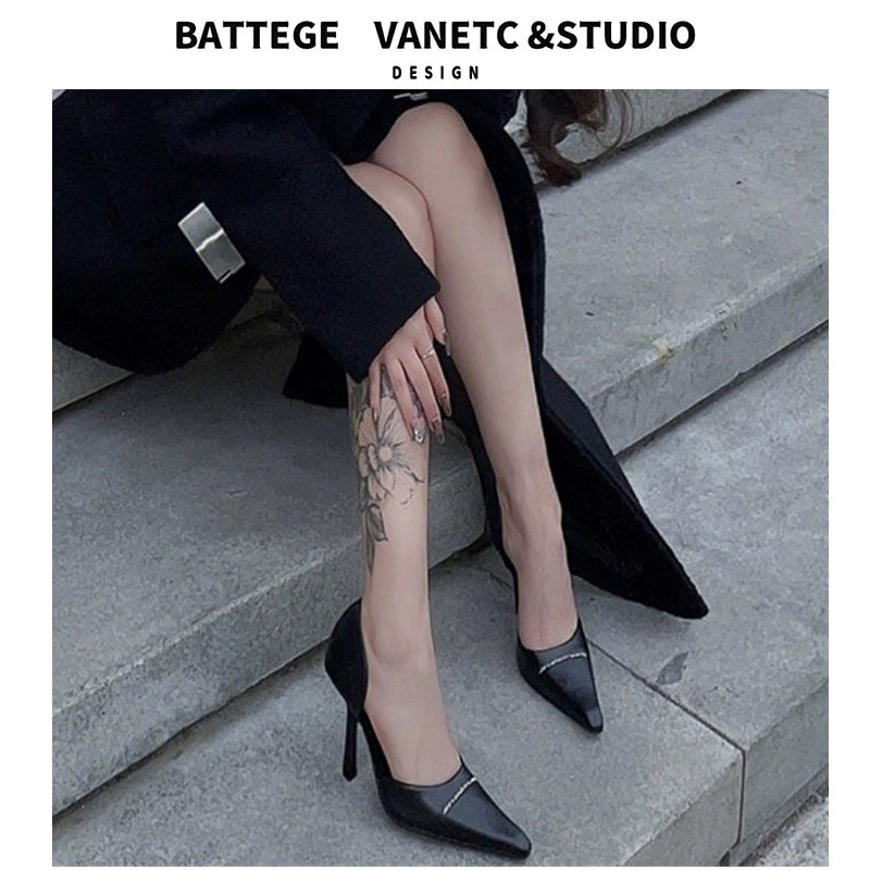 Остроконечные полые каблуки 2023 новые европейские и американские сексуальные туфли на каблуках