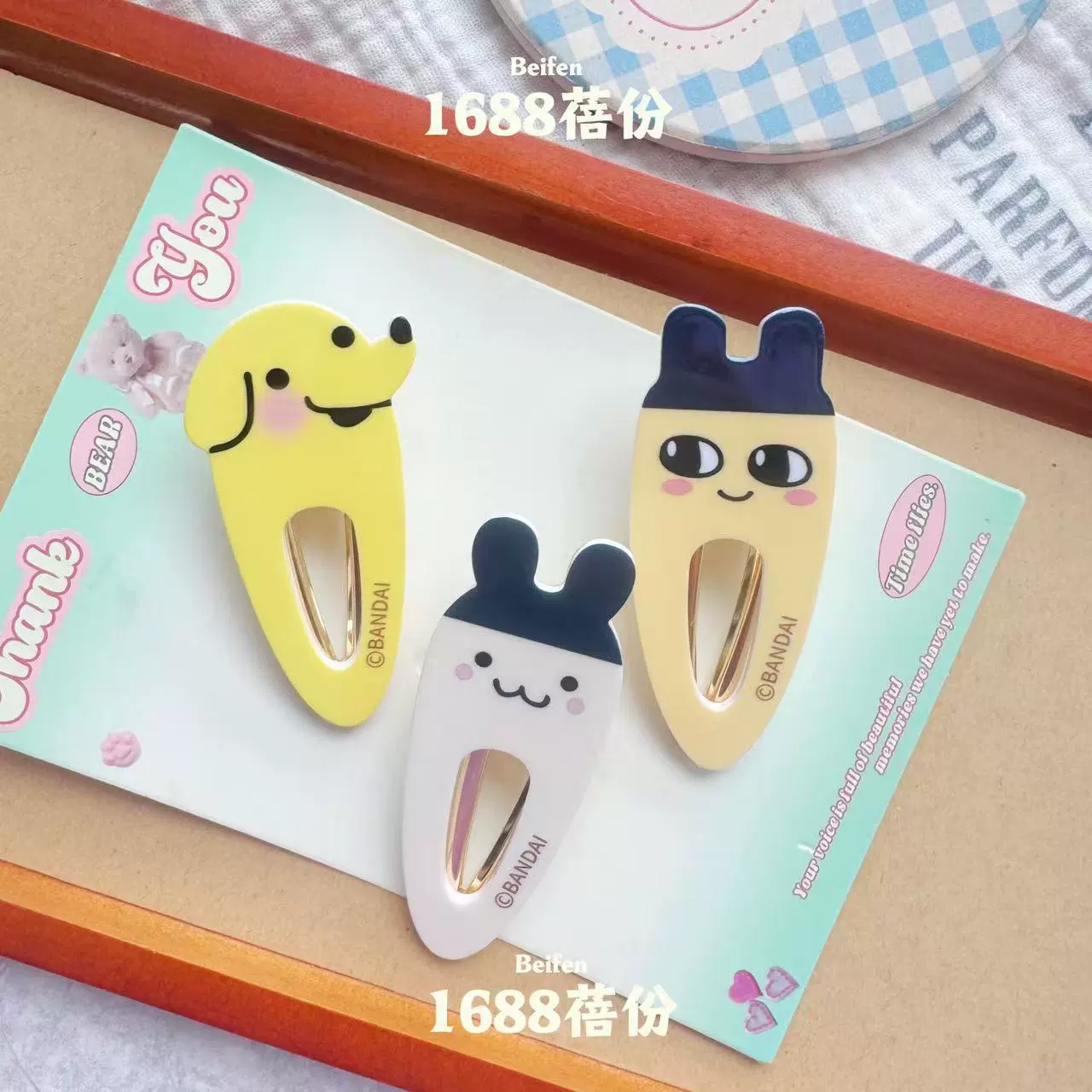 Тамагочи, симпатичная заколка для волос, мультяшная челка, заколки для волос, аксессуар для волос