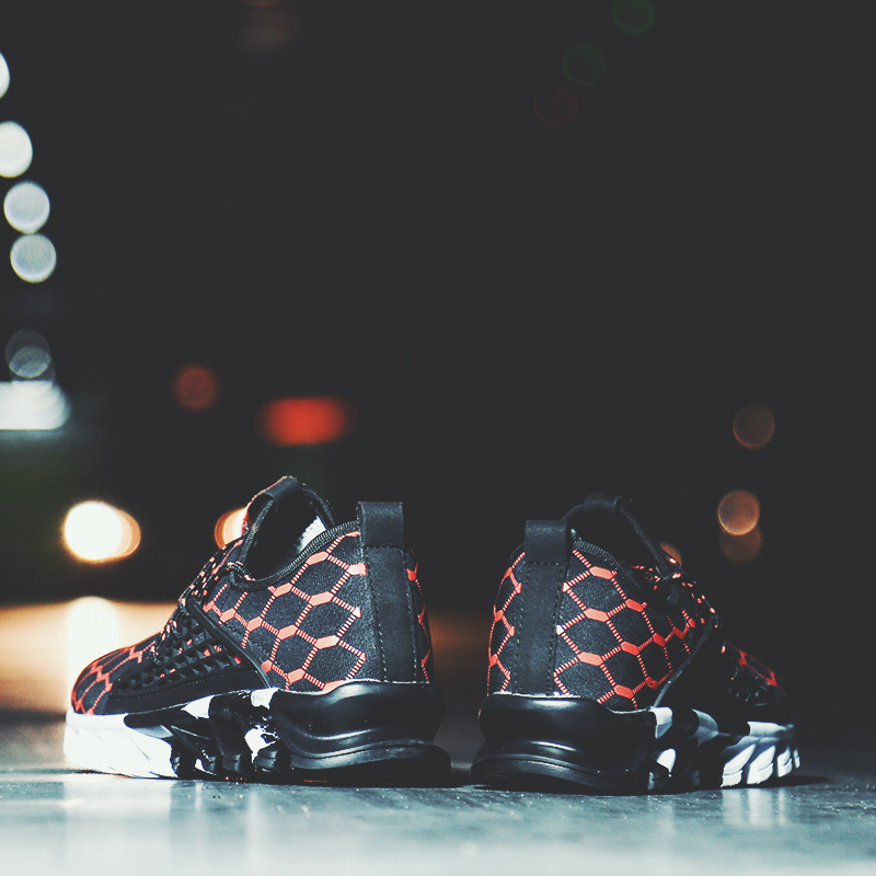 2024 Outdoor Tourism Autumn Lace up Mesh Sailing Sports Men's Single Shoes_voghion.com