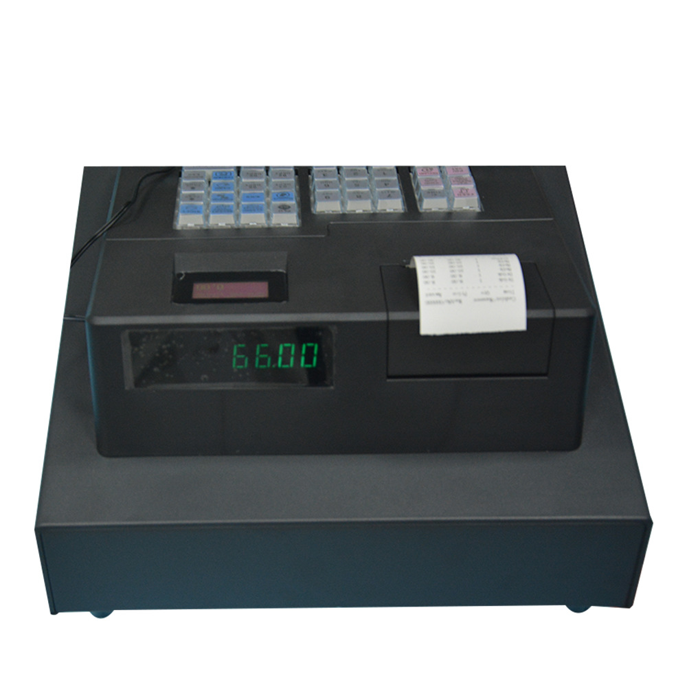 38 teclas en inglés sistema de caja registradora con software de gestión sistema de caja registradora automática ECR600 sistema de caja registradora