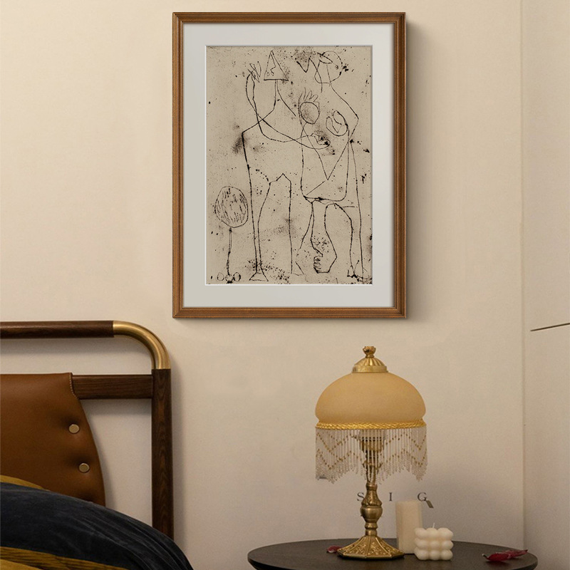 High-End French Mid-Century Style Abstract Art Decorative Painting Called 