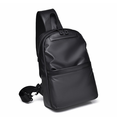 New men's sports and leisure chest bag waterproof leather film shoulder bag chest bag men's multi-functional crossbody bag chest bag