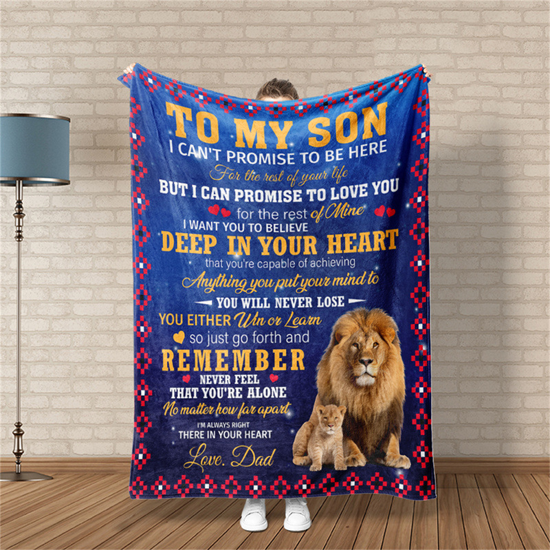 跨境动物款信封留言毯批发 jit代发法兰绒午睡毯沙发盖毯空调毯