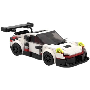 MOC building blocks compatible with Lego 43399 Porsche 911 RSR suit building blocks car creative assembling toys