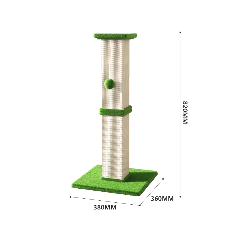 간단한 고양이 긁는 포스트 ★ MS0094 녹색
