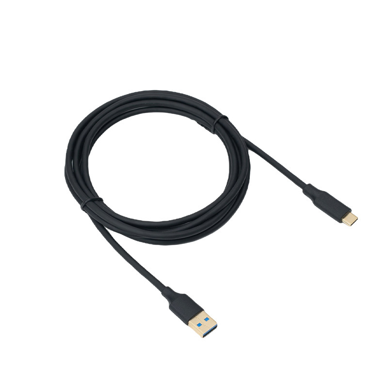 ブラックシングルヘッド - Type-C 充電器データ PVC 金メッキ急速充電充電ケーブル USB 3.0 ペア TYC|undefined