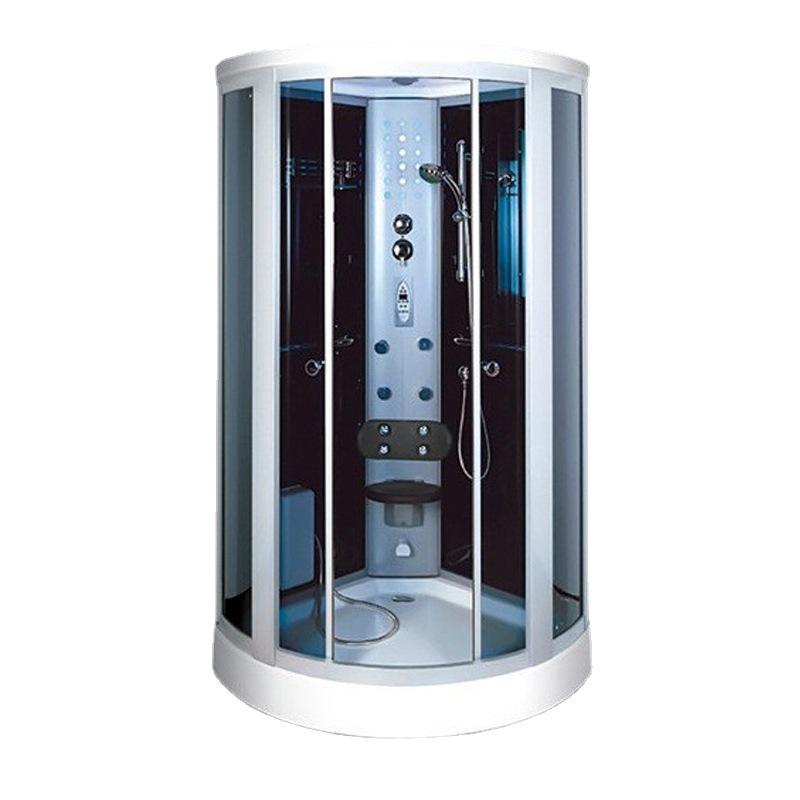 Sala de ducha de vapor integrada en forma de abanico de arco baño integrado lavabo de fondo acrílico baño integrado ducha de baño sala de vapor