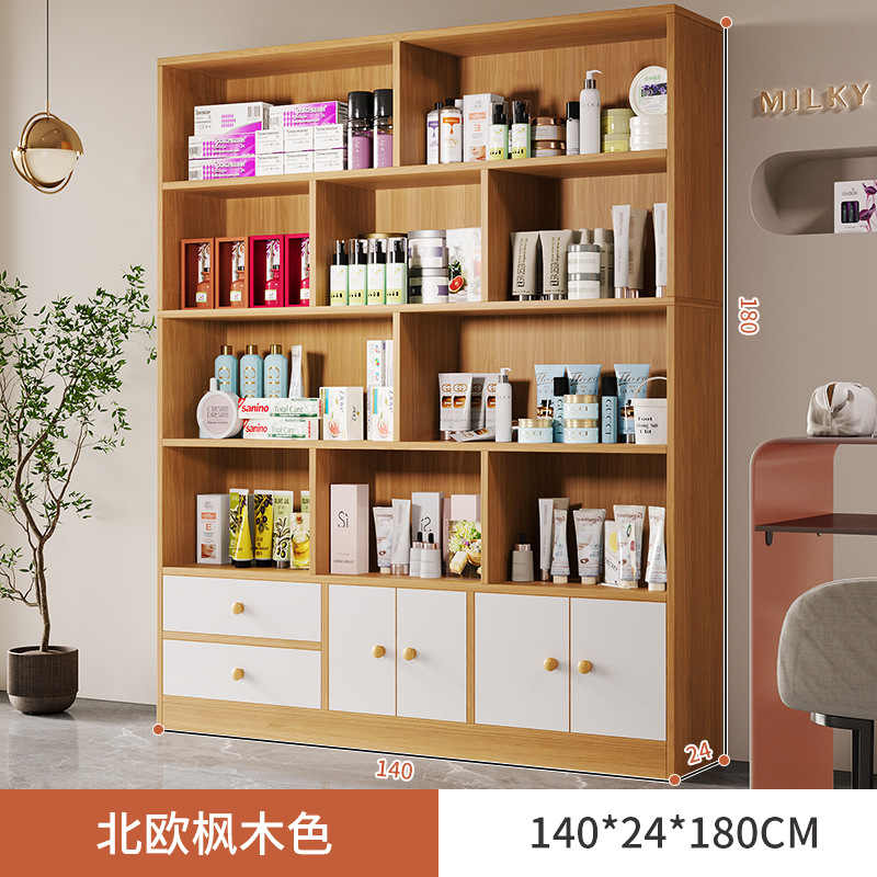 Cosméticos vitrina simple salón de belleza producto vitrina estante manicura peluquería vitrina materno e infantil tienda contenedor