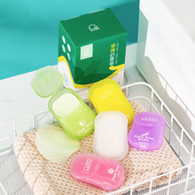 有時光旅行便攜式肥皂香皂紙一次性衛生清潔香皂片洗手片 5個裝