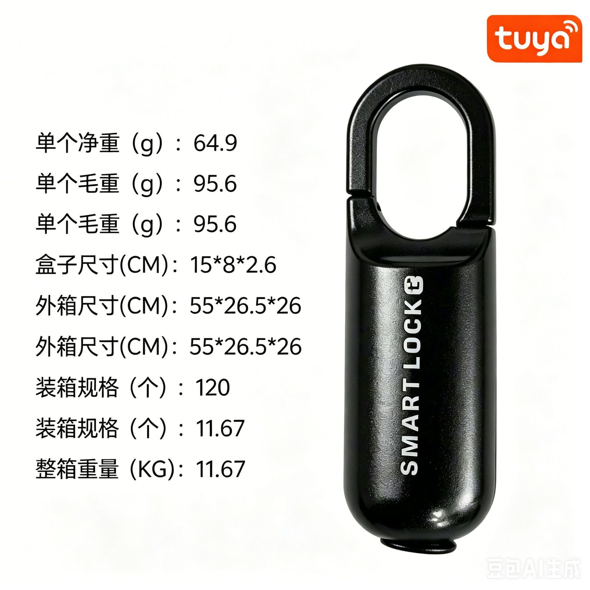 M01 Black Tuya Bluetooth App 20 Fingerprints