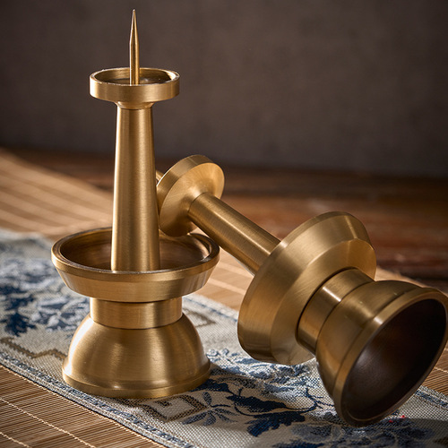 Chinese candlesticks, candlesticks, brass ornaments, wholesale handicrafts, copper products, large copperware