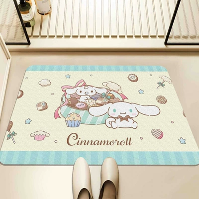 Bathroom Mat, Non-Slip – Avtomobil döşəmə paspasları - green-edge-yellow-bottom-candy-cinnamon-4060