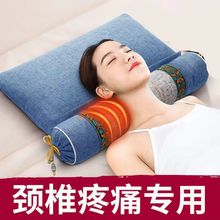 艾草枕枕头睡觉护助睡眠圆柱修复决明子病人荞麦枕代货速卖通代发