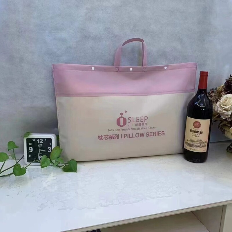 メーカー卸売ランニングモデルシングル枕コアカラーマッチング不織布ハンドバッグホームテキスタイル包装袋印刷可能在庫あり|undefined