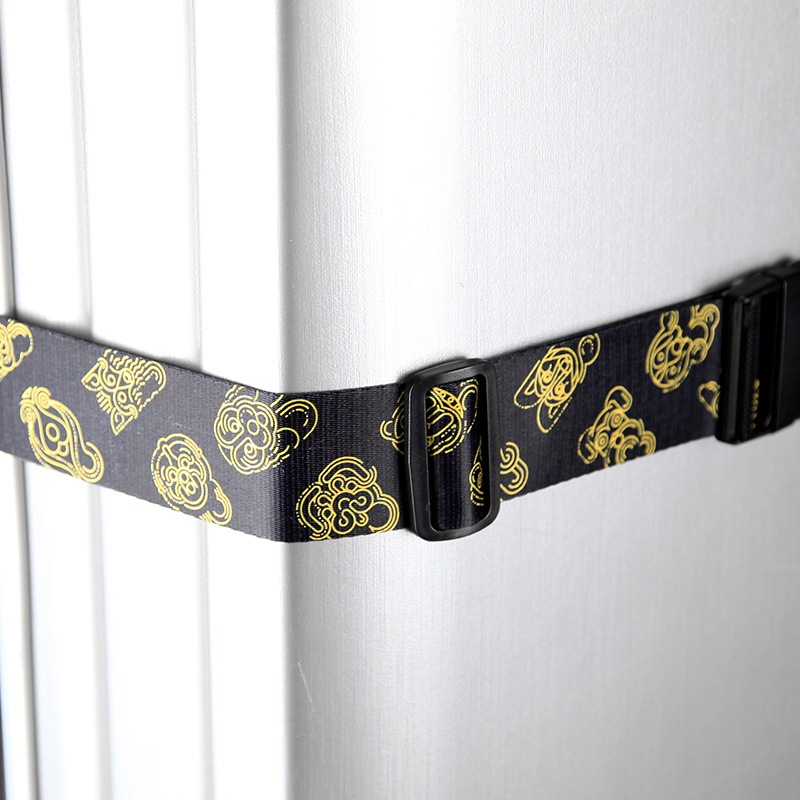 Transfronterizo nuevo trolley caja de embalaje cinturón TSA Aduanas Bloqueo de equipaje cinturón de una palabra hebilla contraseña bloqueo caja de encuadernación cinturón