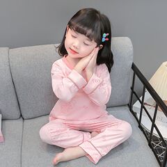 女童睡衣a类纯棉春秋季2025新款女孩长袖套装女宝宝儿童家居服新