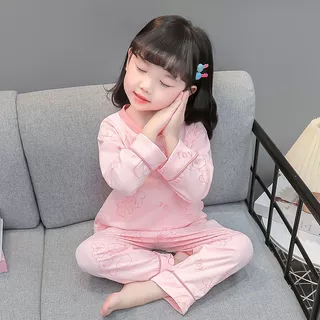 女童睡衣a类纯棉春秋季2026新款女孩长袖套装女宝宝儿童家居服新