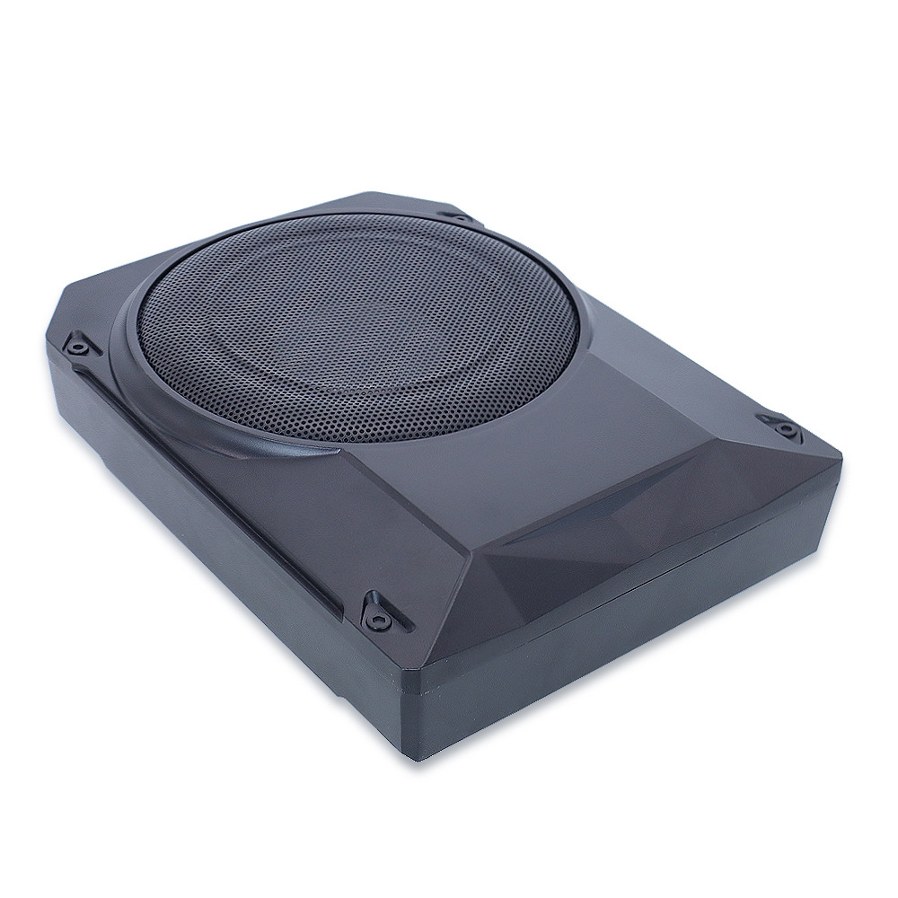 Factory wholesale 10 inch car audio modified small steel gun 12V active high-power ultra-thin car subwoofer