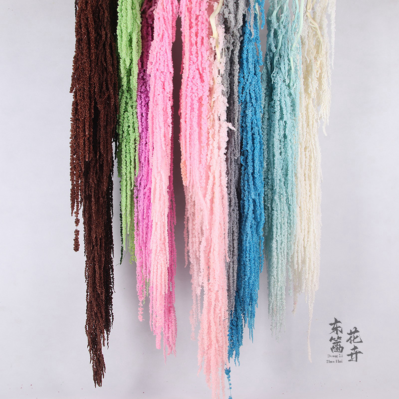 Arroz colgante de vida eterna, flores colgantes de Roulisi, flores reales, flores perpetuas, arreglos florales de boda, decoración de paredes, flores secas tridimensionales al por mayor