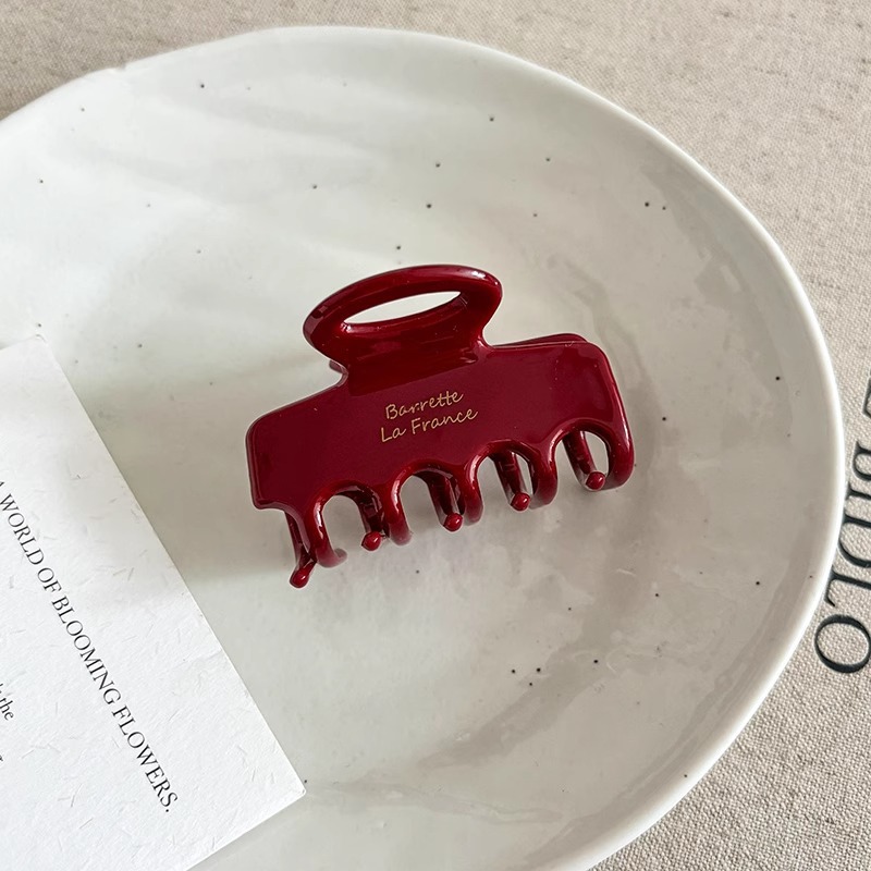 Gran clip de agarre de ácido acético retrógrado francés, clip de pescado, clip de cabello sofisticado, clip de cabello de alta calidad, pinza de cabello para el cabello.