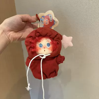 Pluş açarlıqlar: Dudu Cute Curly Hair - red-sweatshirt-red-explosion-pendant