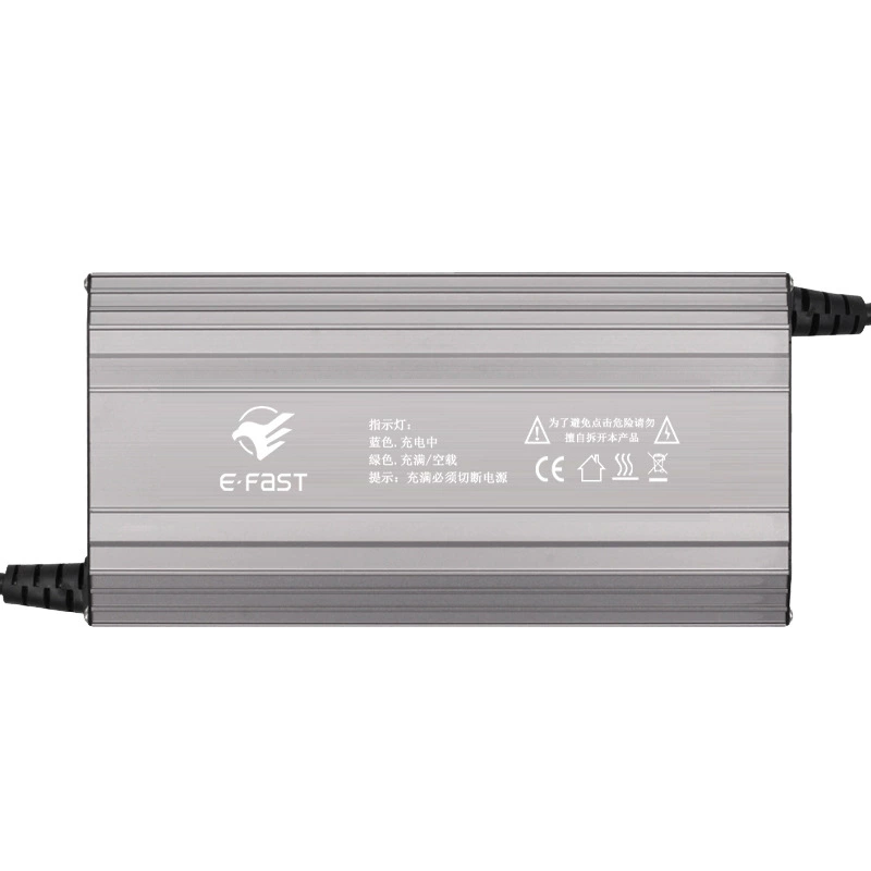 E-FAST литиевая батарея 48V10A мощный электромобиль алюминиевый корпус зарядное устройство 54.6V58.4V литиевая батарея зарядное устройство