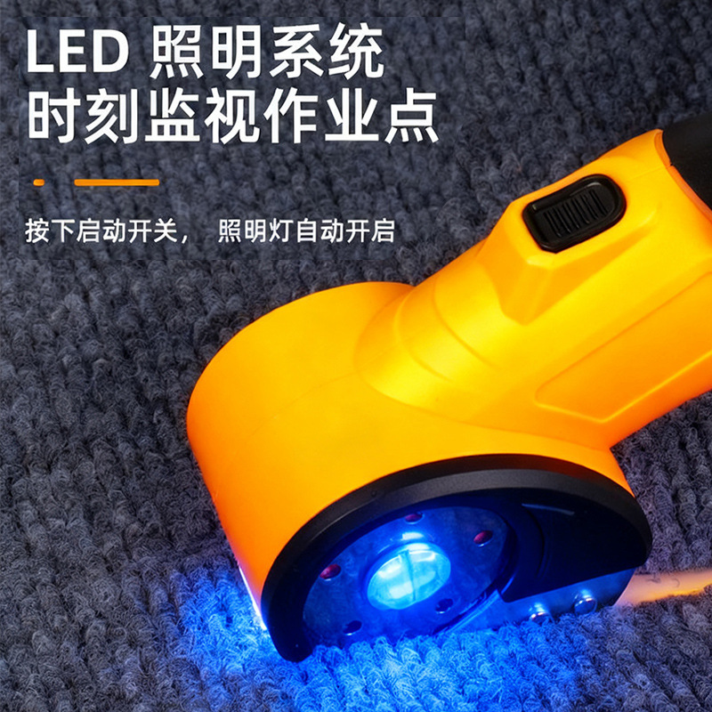跨境充电式锂电裁布剪便携式地毯窗帘皮革裁缝剪刀裁布机电动剪刀|undefined