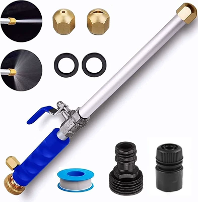 Car cleaning tools – car wash high-pressure water gun - blue-plus-accessories-set