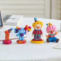 Clown figure office desk study room cute gift for friends children boys and girls plush toy