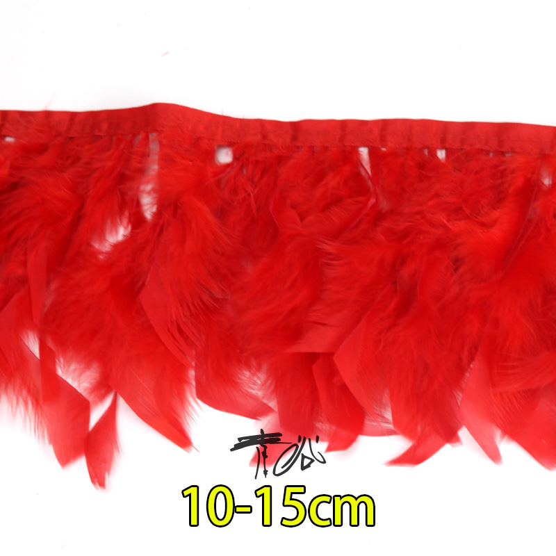Fábrica directa pequeña serie de plumas rojas DIY accesorios accesorios de artesanía ropa accesorios escenario plumas