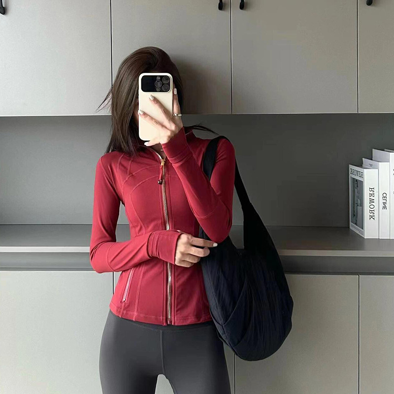 Burgundy [gold zipper]