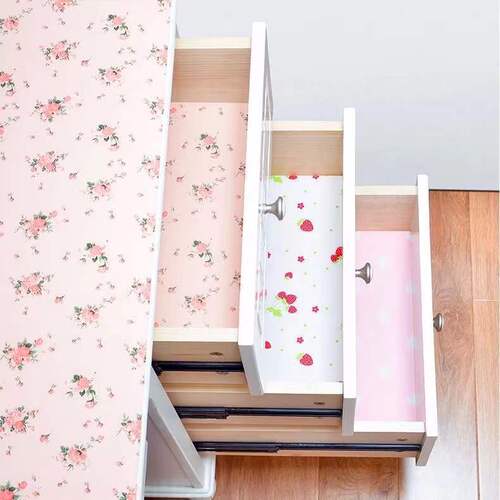 Japanese-style fresh print cabinet mat, household wardrobe mat, moisture-proof drawer mat, waterproof anti-slip paper pad