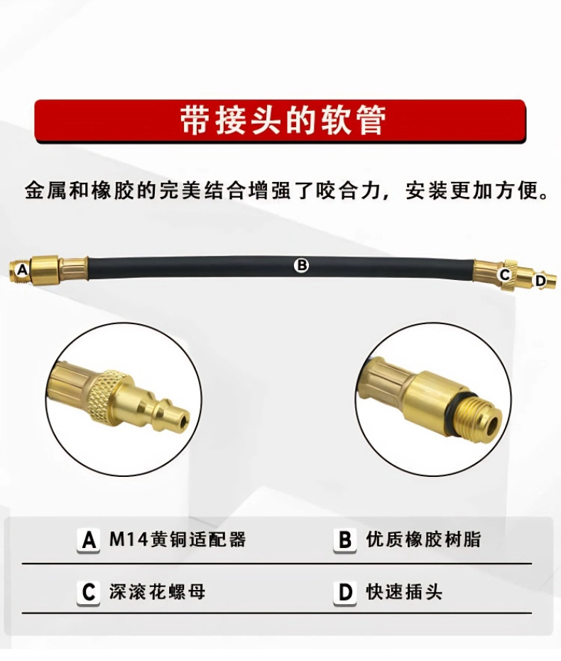 Tu-21 Engine Cylinder Leak Detector Side Leakage Tool with Pressure Gauge Car Detection Tool