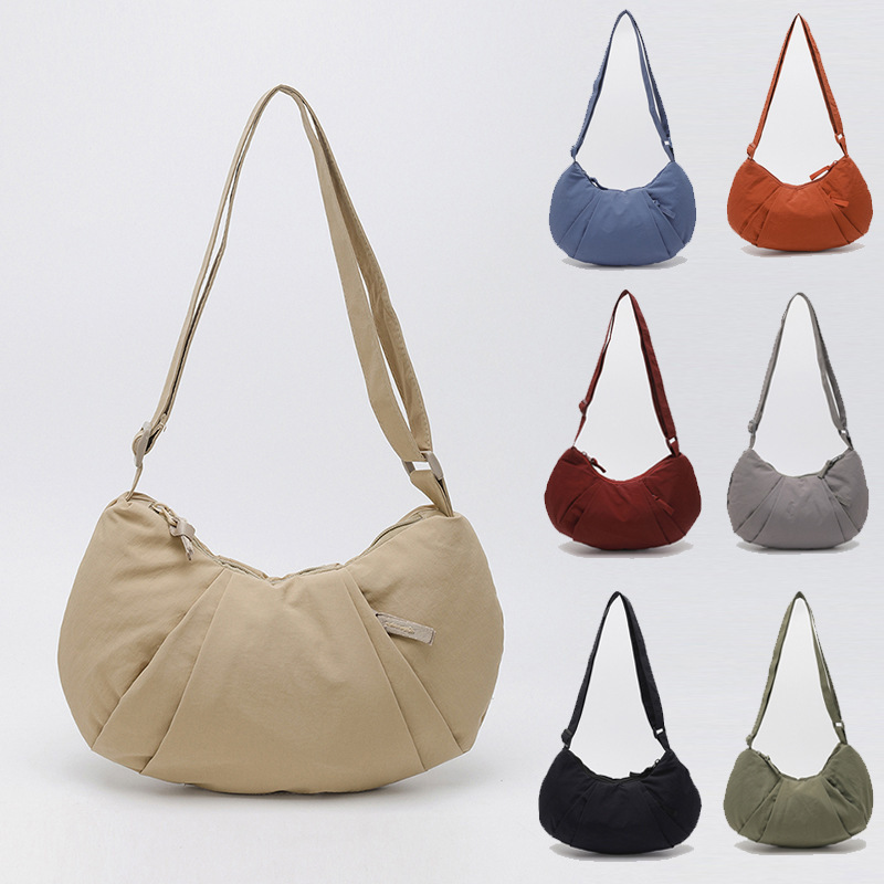 Lulu Dumpling Bag for Women 2026 New Model Crescent Bag Lightweight Versatile Shoulder Half-Moon Bag Simple Casual Crossbody Bag Lulu Dumpling Bag for Women 2026 New Model Crescent Bag Lightweight Versatile Shoulder Half-Moon Bag Simple Casual Crossbody Bag